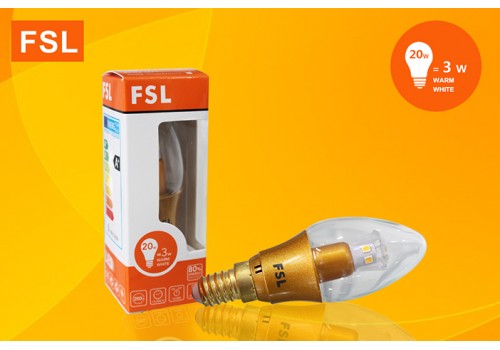 FSL-E14-3W หลอดจำปา LED