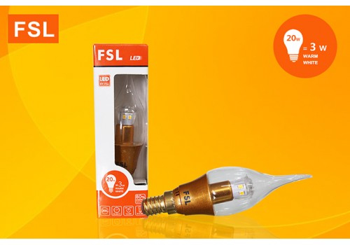 FSL-E14-CA-3W หลอดเปลวเทียน LED