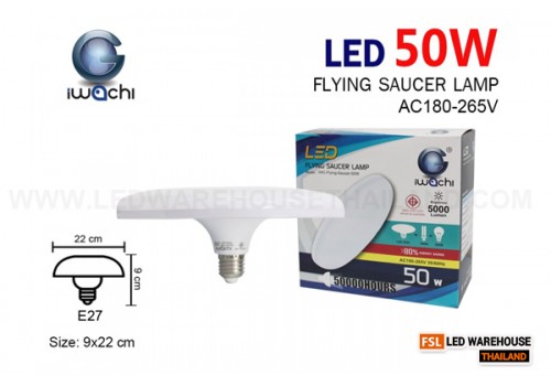 หลอด UFO IWC-Flying-Saucer-50W แสงขาวและวอร์มไวท์