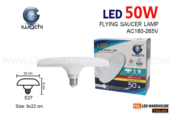 หลอด UFO IWC-Flying-Saucer-50W แสงขาวและวอร์มไวท์