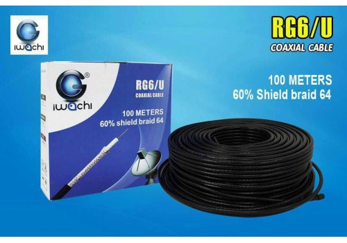 RG6/U Coaxial Cable-60-BLACK