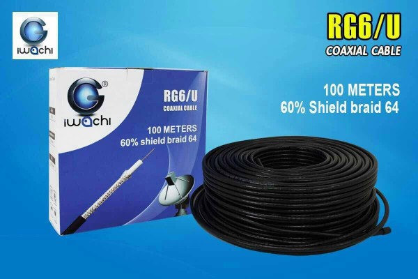 RG6/U Coaxial Cable-60-BLACK