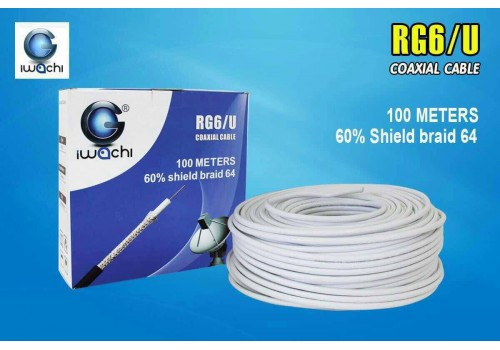RG6/U Coaxial Cable-60-WHITE