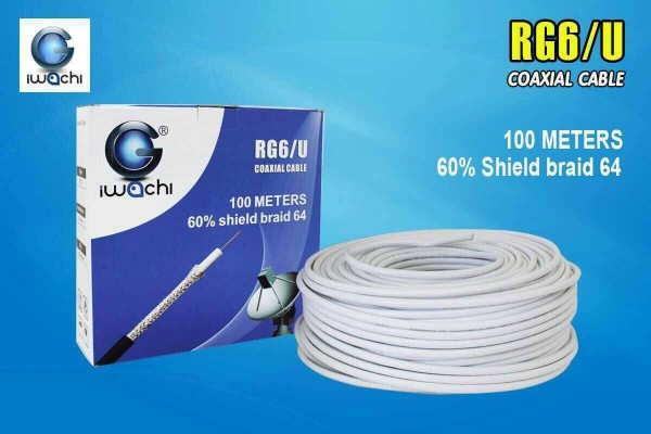 RG6/U Coaxial Cable-60-WHITE