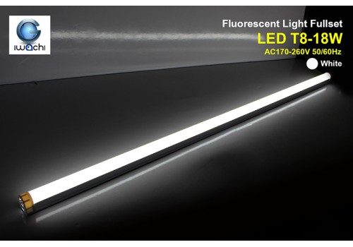 IWACHI-SET-PVC-T8-18W-WH