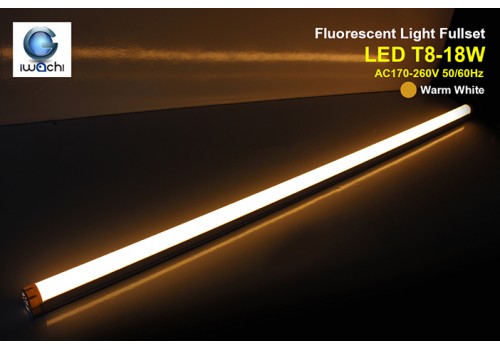 IWACHI-SET-PVC-T8-18W-WW