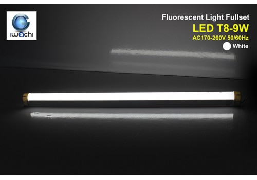IWACHI-SET-PVC-T8-9W-WH
