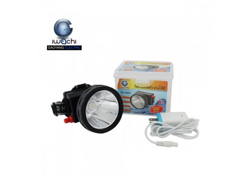 หน้าไฟฉายคาดหัว(ดำน้ำได้) IWC-3601 แสงขาวและวอร์มไวท์