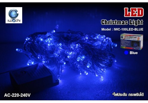 ไฟกระพริบ แสงน้ำเงิน (กระพริบได้) IWC-100LED-ฺBLUE