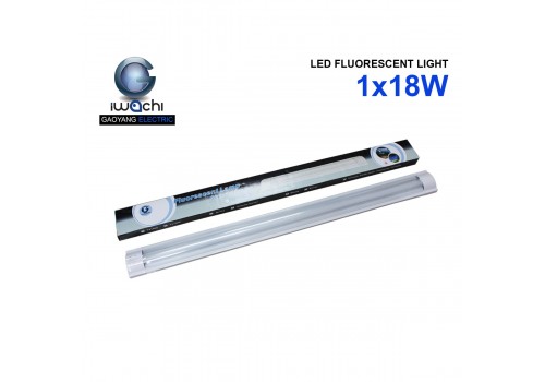 ชุดรางคู่ IWC-FRC-1x18W หน้าเรียบ เปลี่ยนหลอดได้