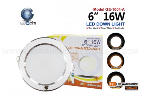 โคมไฟดาวน์ไลท์ 3 แสง IWC-DL-6-16W
