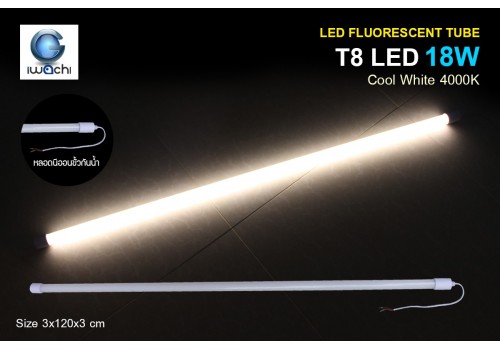 หลอดนีออนขั้วกันน้ำ IWC-FOAM-360-18W-4000K แสงคูลไวท์