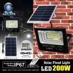 IWC-FLOOD-LIGHT-SOLAR-IP67-200W-WH รุ่นมีรีโมทตั้งเวลา ปรับแสงได้