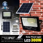 IWACHI-FLOOD-LIGHT-SOLAR-IP67-300W-WH รุ่นมีรีโมทตั้งเวลา ปรับแสงได้