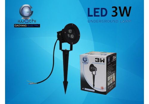 โคมไฟสนาม IWC-USER-GROUD-3W-LEG มีแสงขาวและวอร์มไวท์