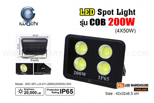 IWC-SPL-LX-011-200W(4X50W)-WH สปอร์ตไลท์ รุ่น COB