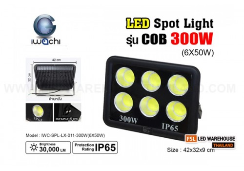 IWACHI-SPL-LX-011-300W(6X50W)-WH สปอร์ตไลท์ รุ่น COB