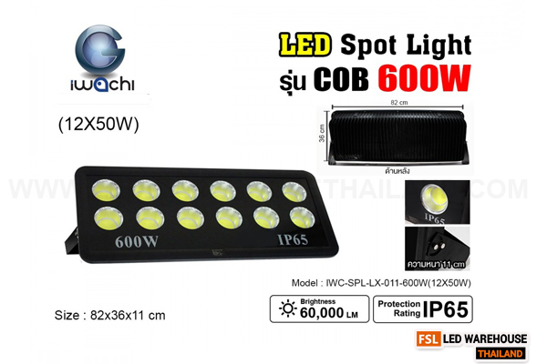 IWACHI-SPL-LX-011-600W(12X50W)-WH สปอร์ตไลท์ รุ่น COB